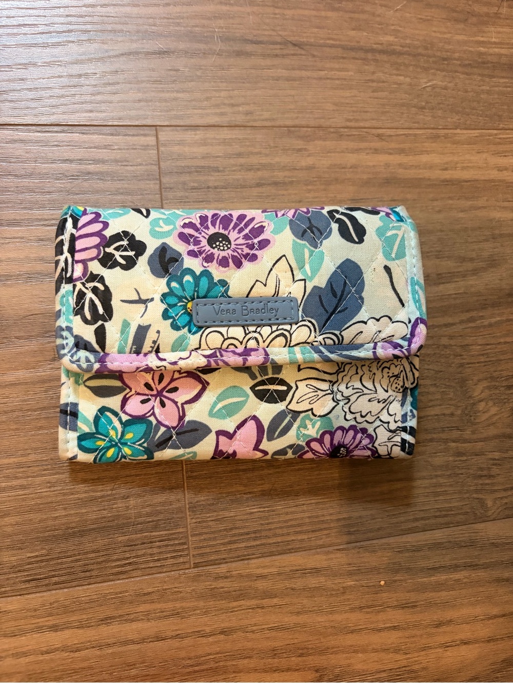 Vera Bradley Quilted Floral Trifold Wallet